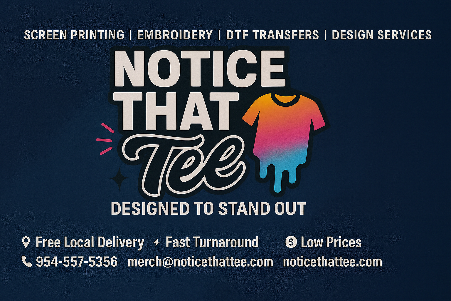 Notice That Tee - Design to Stand Out